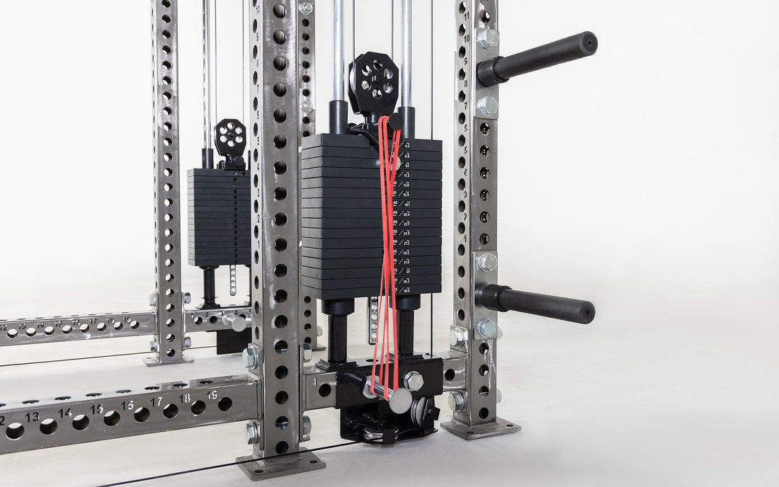 A selectorized cable machine