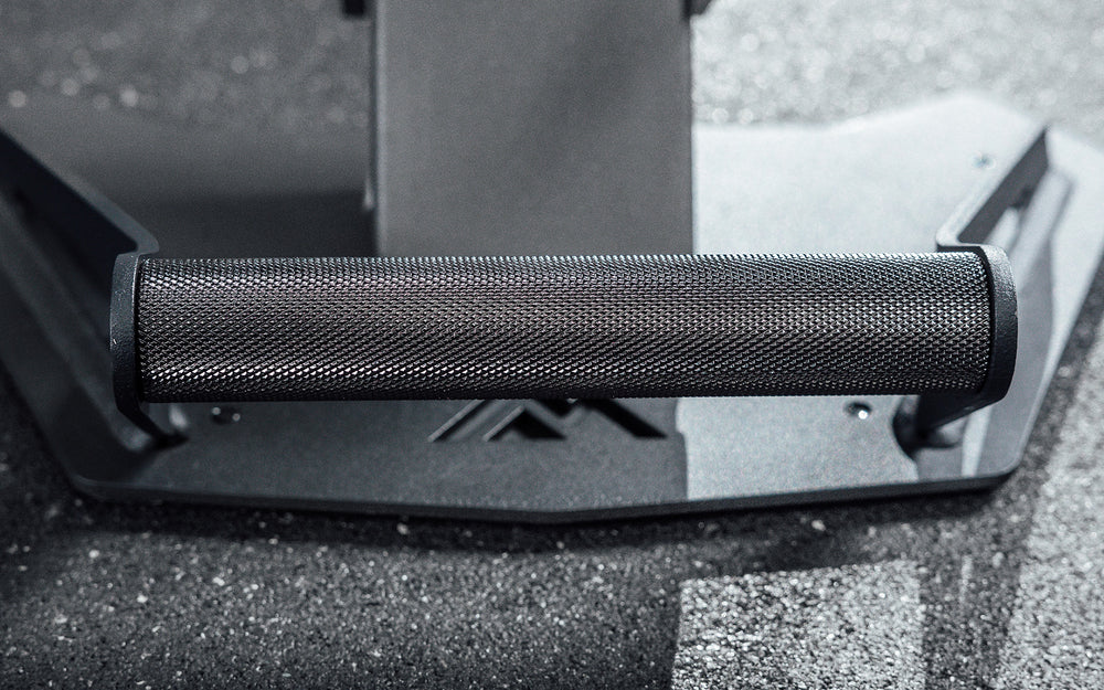 up close of knurling on handle on the foot plate