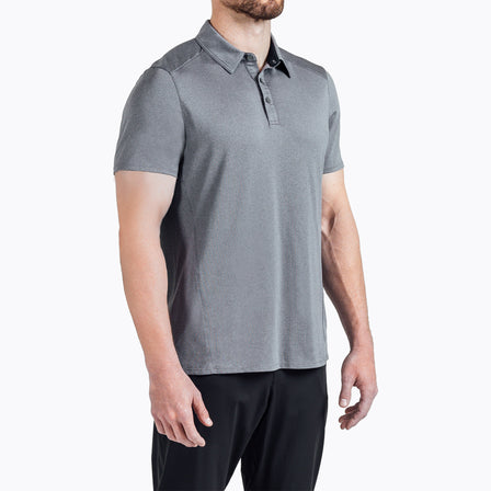 Men's Audax Polo in heather cool gray