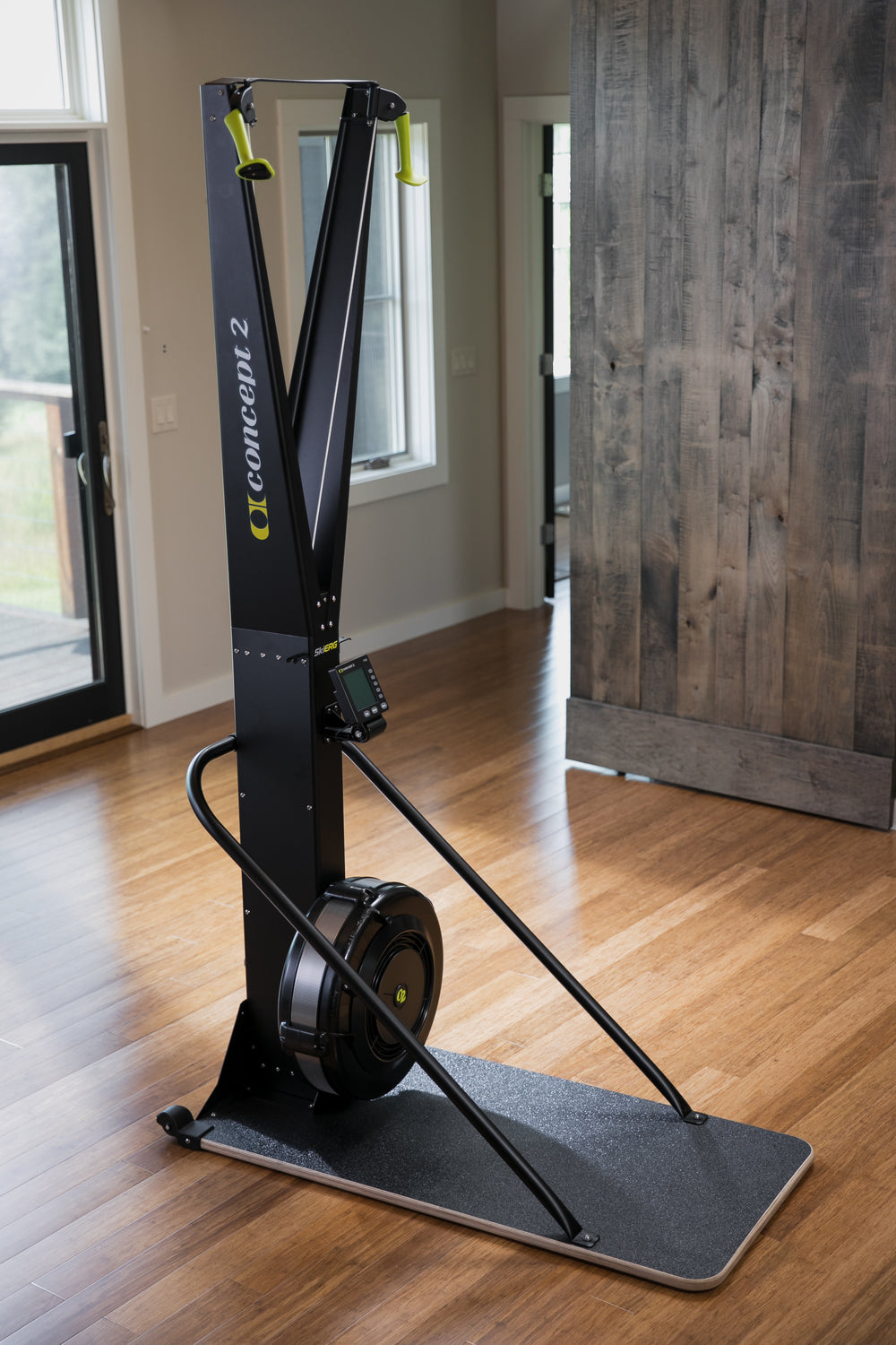 Concept2 Ski Erg with Floor Stand in Home Gym