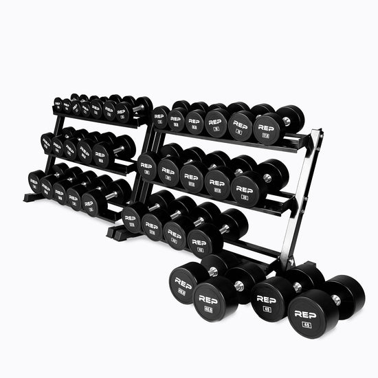 REP KG urethane dumbbells