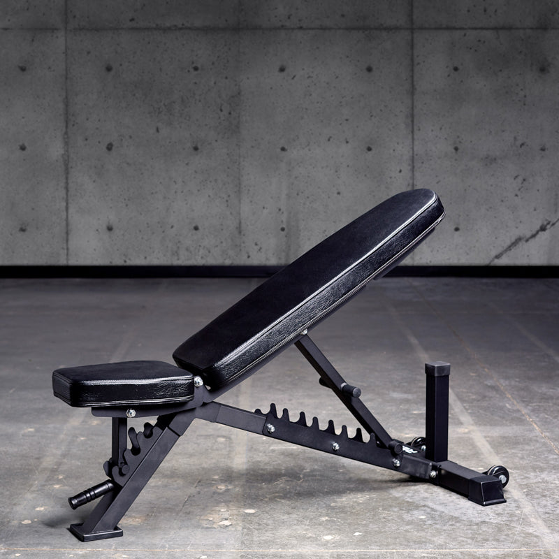 An incline bench