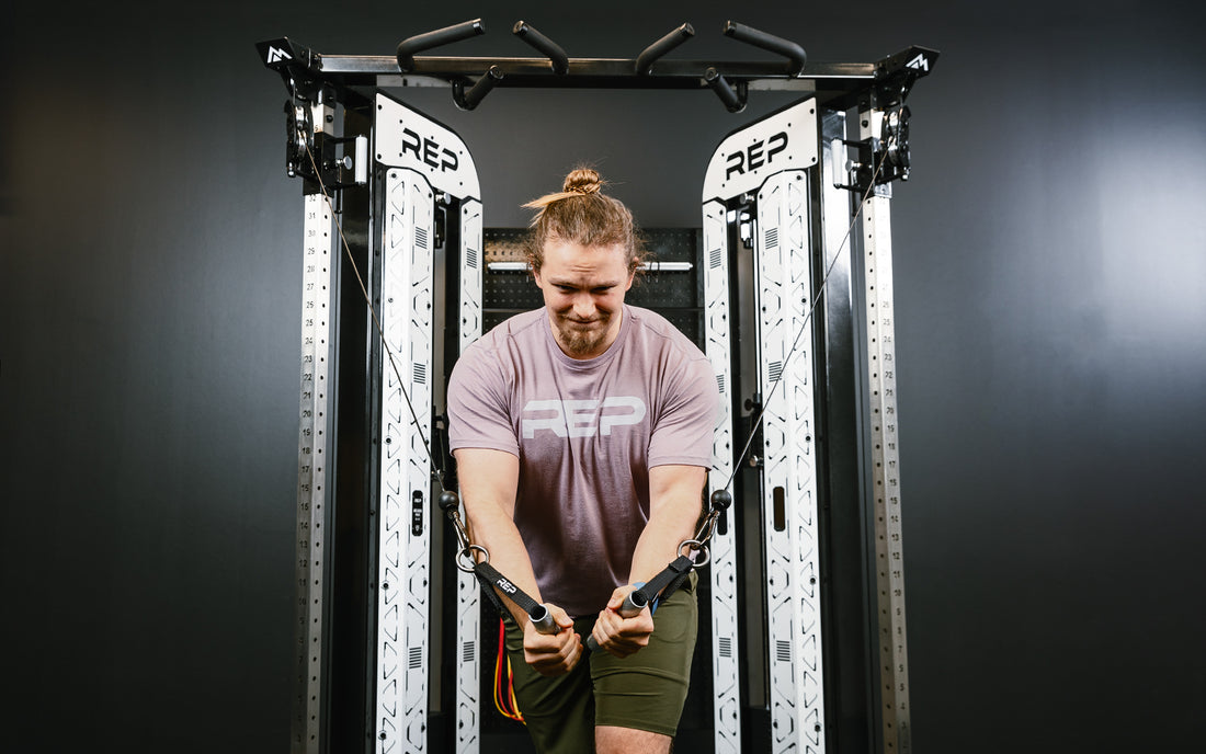 Lifter using a functional trainer