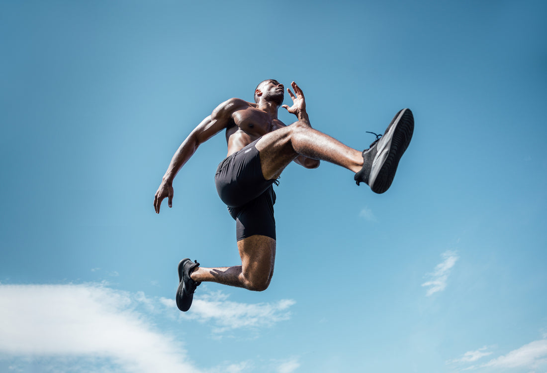 Man working out outside