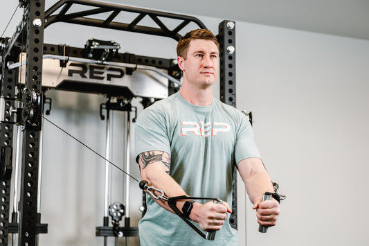 Man working out on the Ares 2.0 cable machine