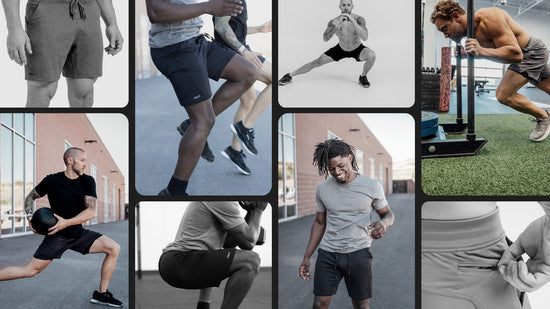 People exercising in shorts