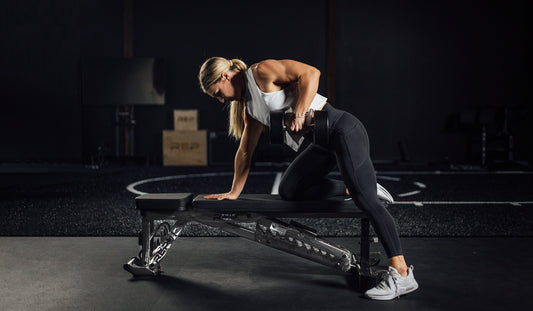 Claire Thomas working out