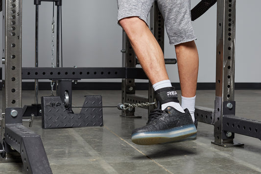 Lifter using ankle cuff on a cable machine