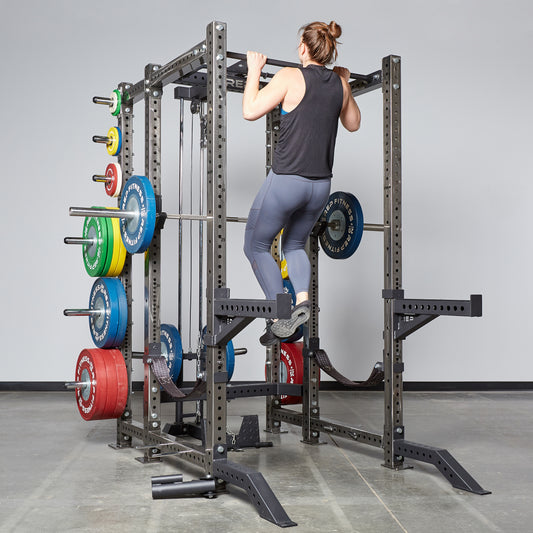 Woman doing pull-ups 