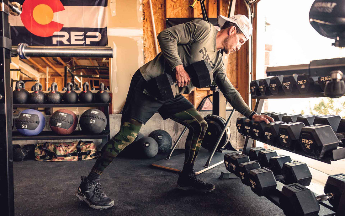 Man doing rows