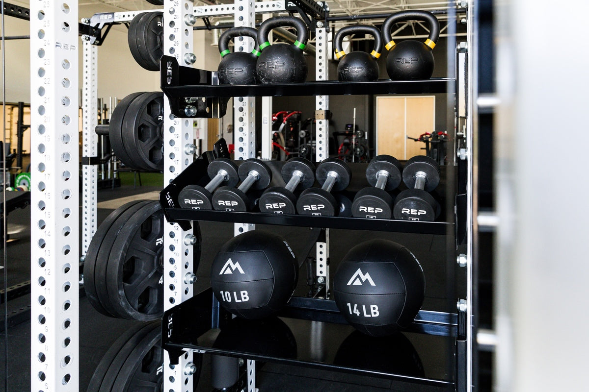 41" Dumbbell & Kettlebell Shelf