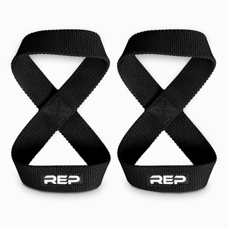 The REP Fitness figure 8 lifting straps