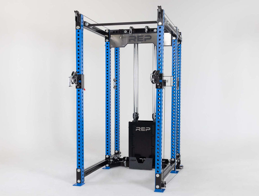 REP Fitness PR-5000 Rack with Blue Rack Uprights
