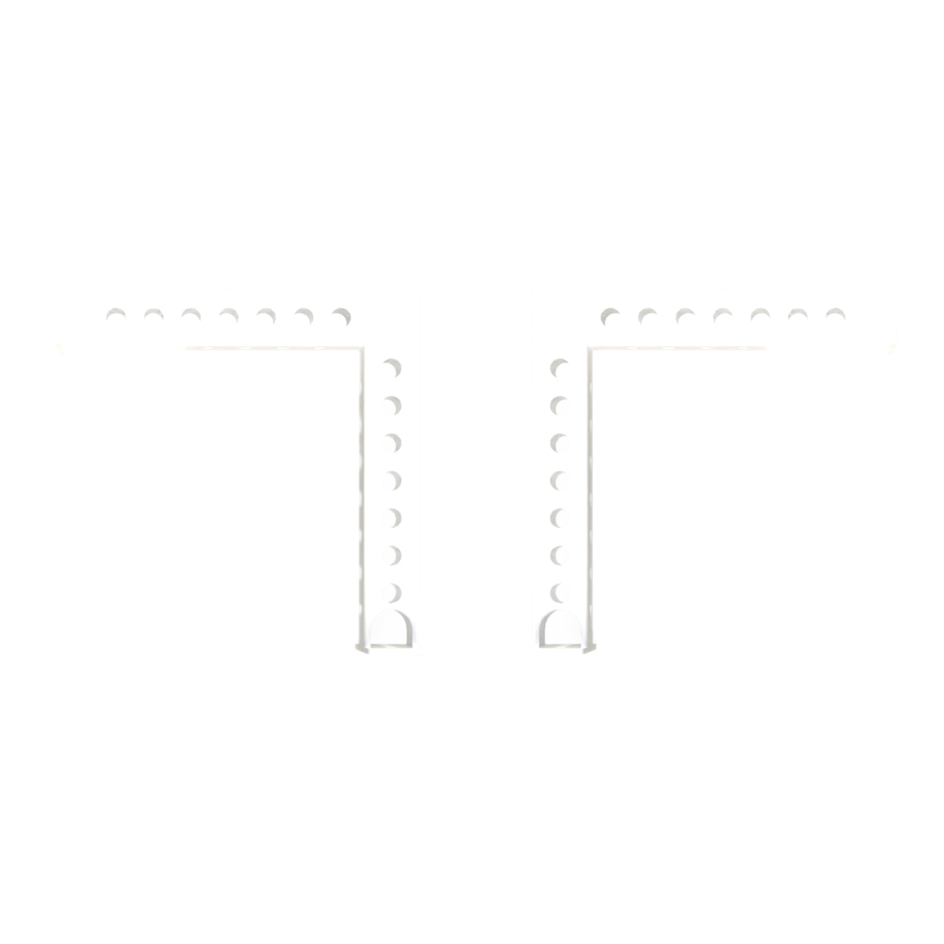 L-Shaped Crossmembers 4000 Series White