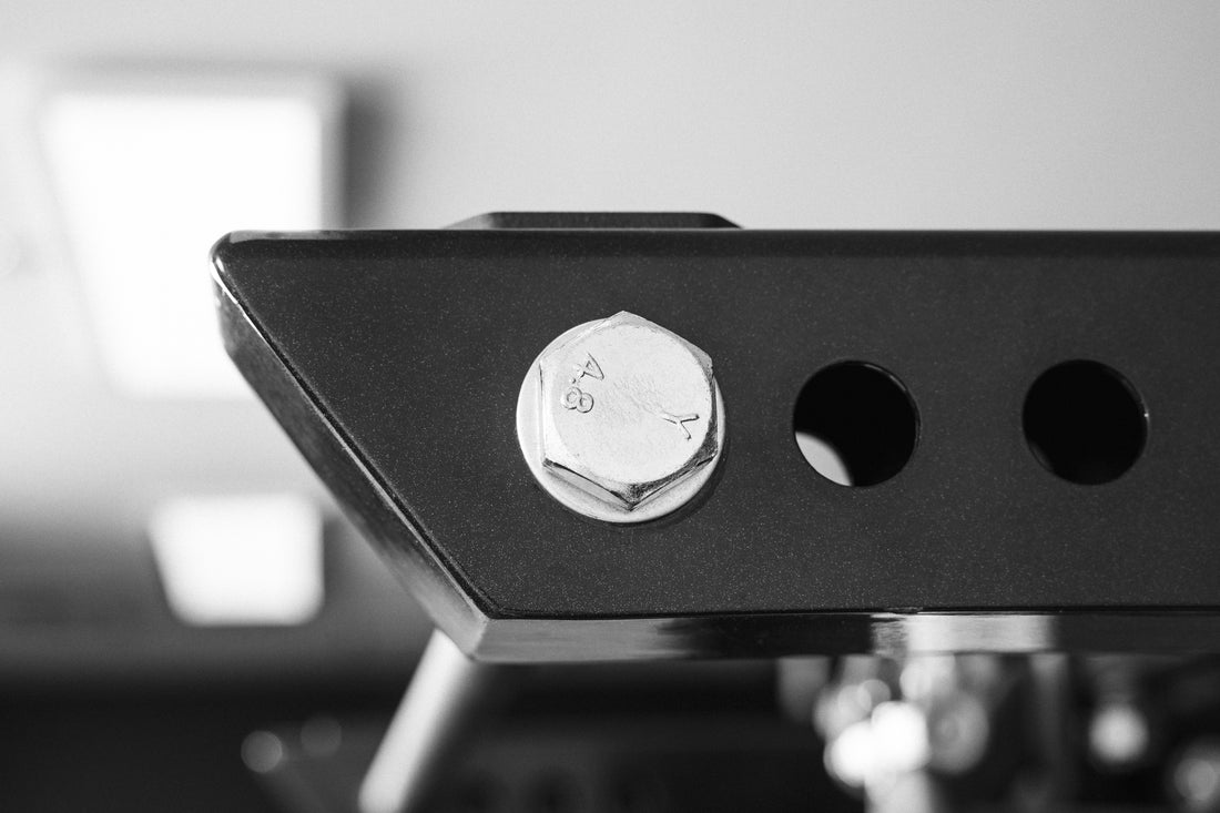 Close-Up of Pull-Up Bar Extension Brackets With Ares 2.0 4-Post Pull-Up Bar