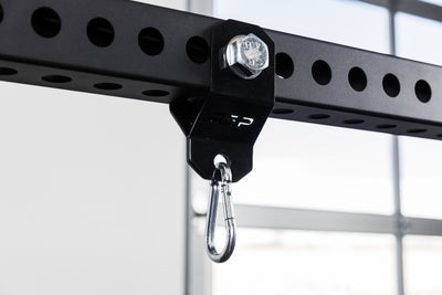 The REP Fitness Shackle attached to a PR-5000 crossmember