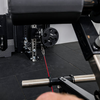 Ares 2.0 cable attached to the Leg Extension & Leg Curl Bench Attachment Cable Kit