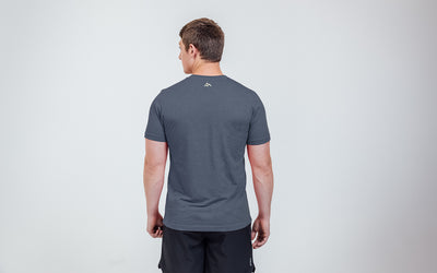 Back of the Heather Navy Daily Driver 2.0 USA Tee