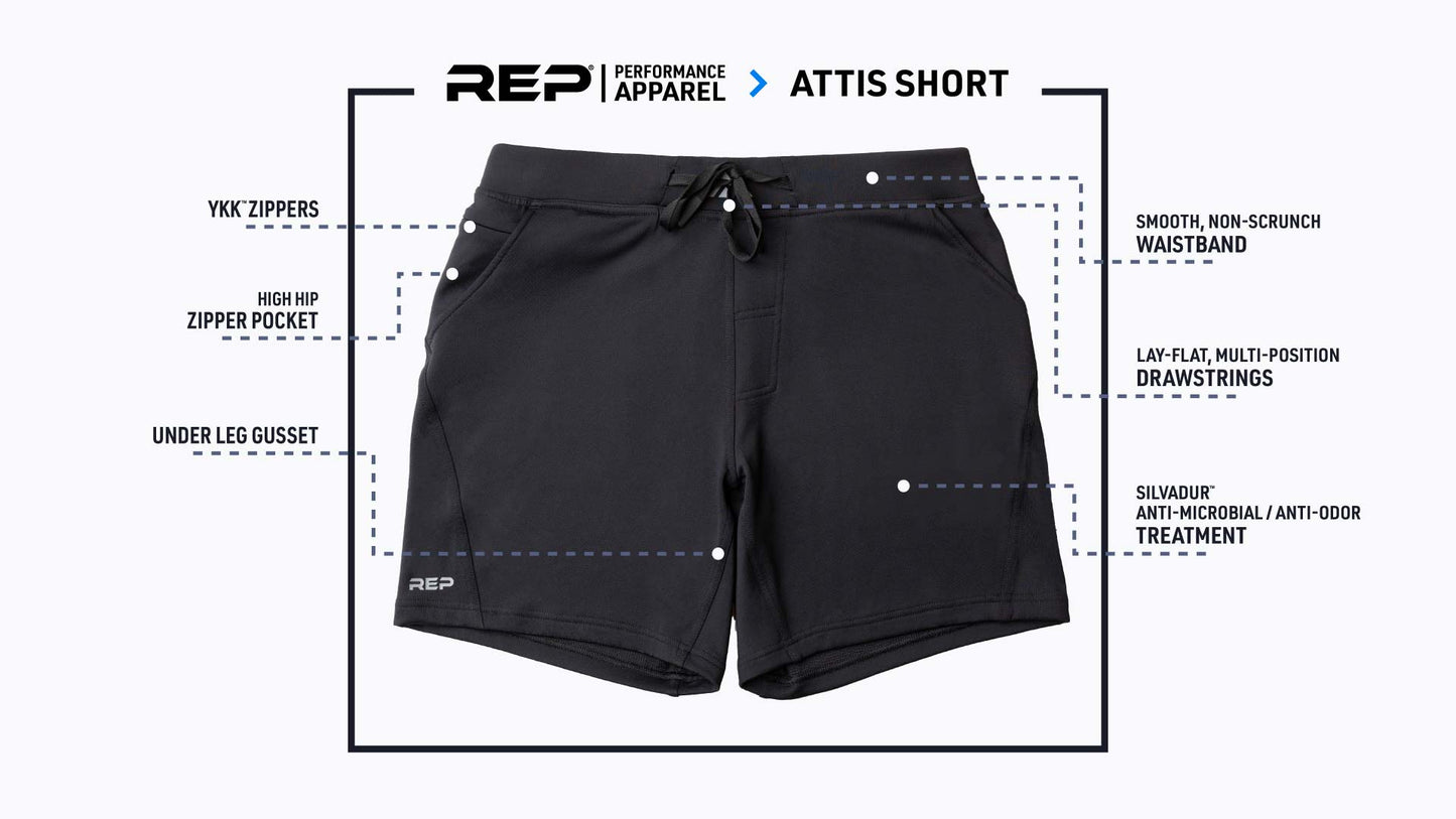 Attis Shorts features graphic