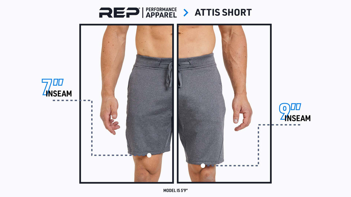 Attis Shorts length comparison.