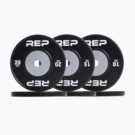 Black Competition Bumper Plate Sets (KG)