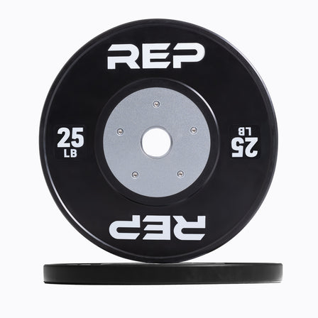 REP Fitness Black Competition Bumper Plate 25lb
