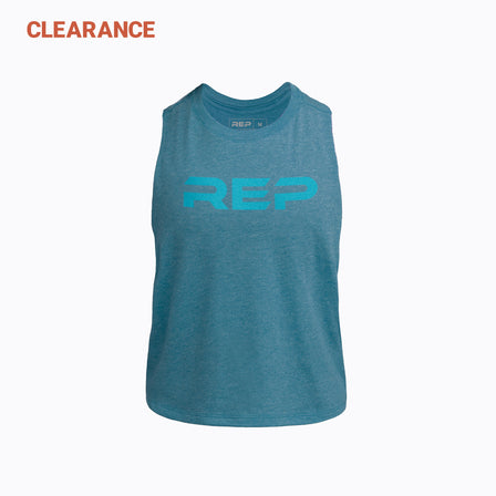 Clearance: Women's Daily Driver Cropped Dual-Blend Tank