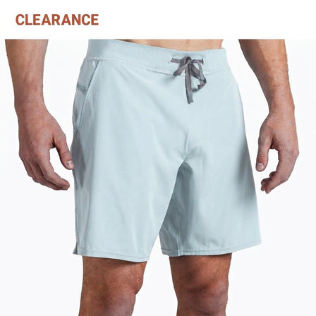 The REP Fitness Men's Pinnacle Shorts in Dusty Blue front in Clearance