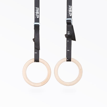 CLEARANCE 1.11" Wood Gymnastic Rings