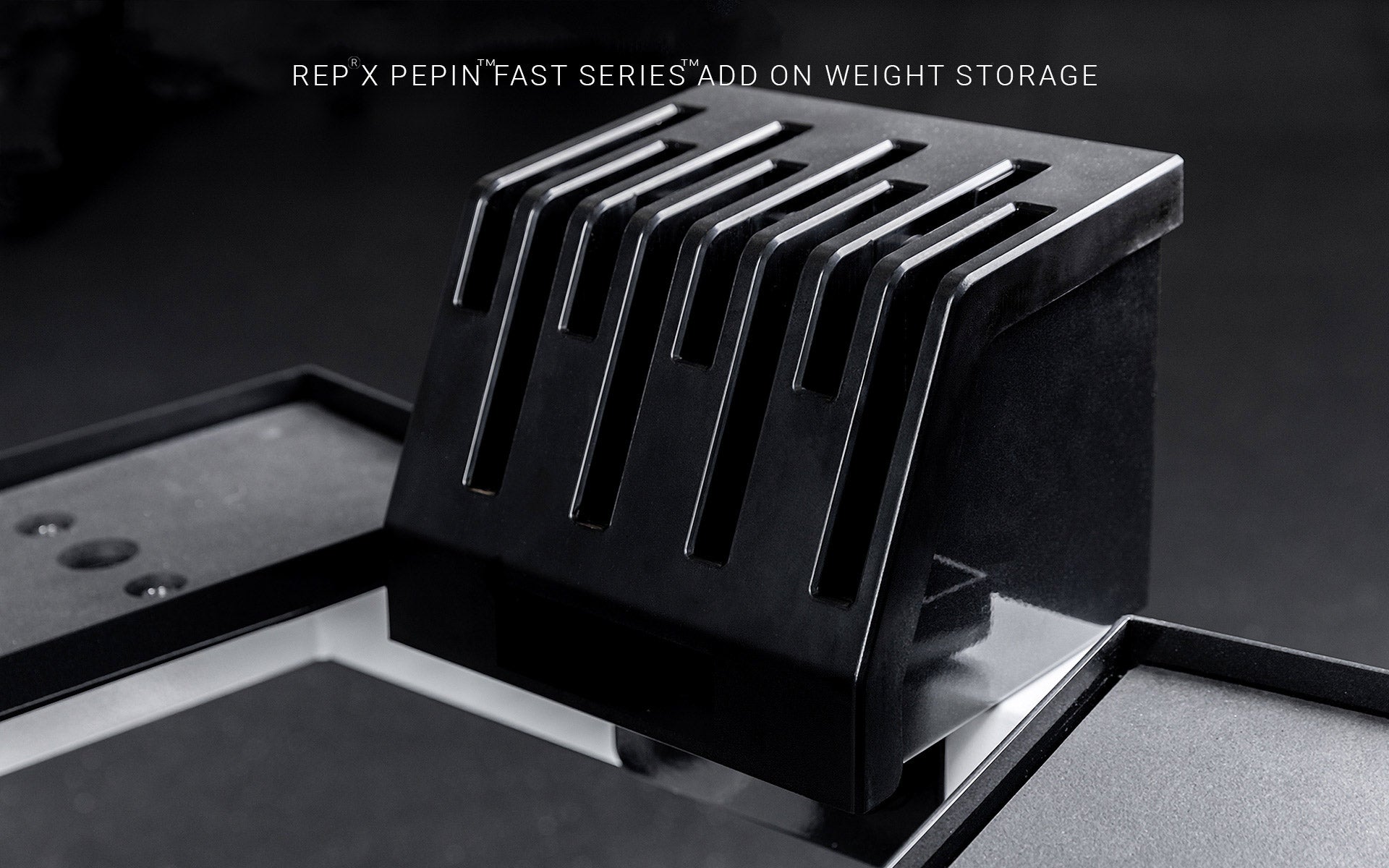 REP® x PÉPIN™ add-on weight holder for the REP® Adjustable Dumbbell Stand