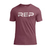 Heather Maroon/White