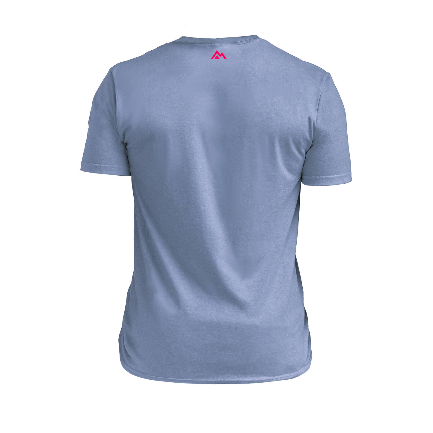 The REP Fitness Men's Daily Driver 2.0 Tri-Blend Crew T-Shirt in Heather Blue/Red back