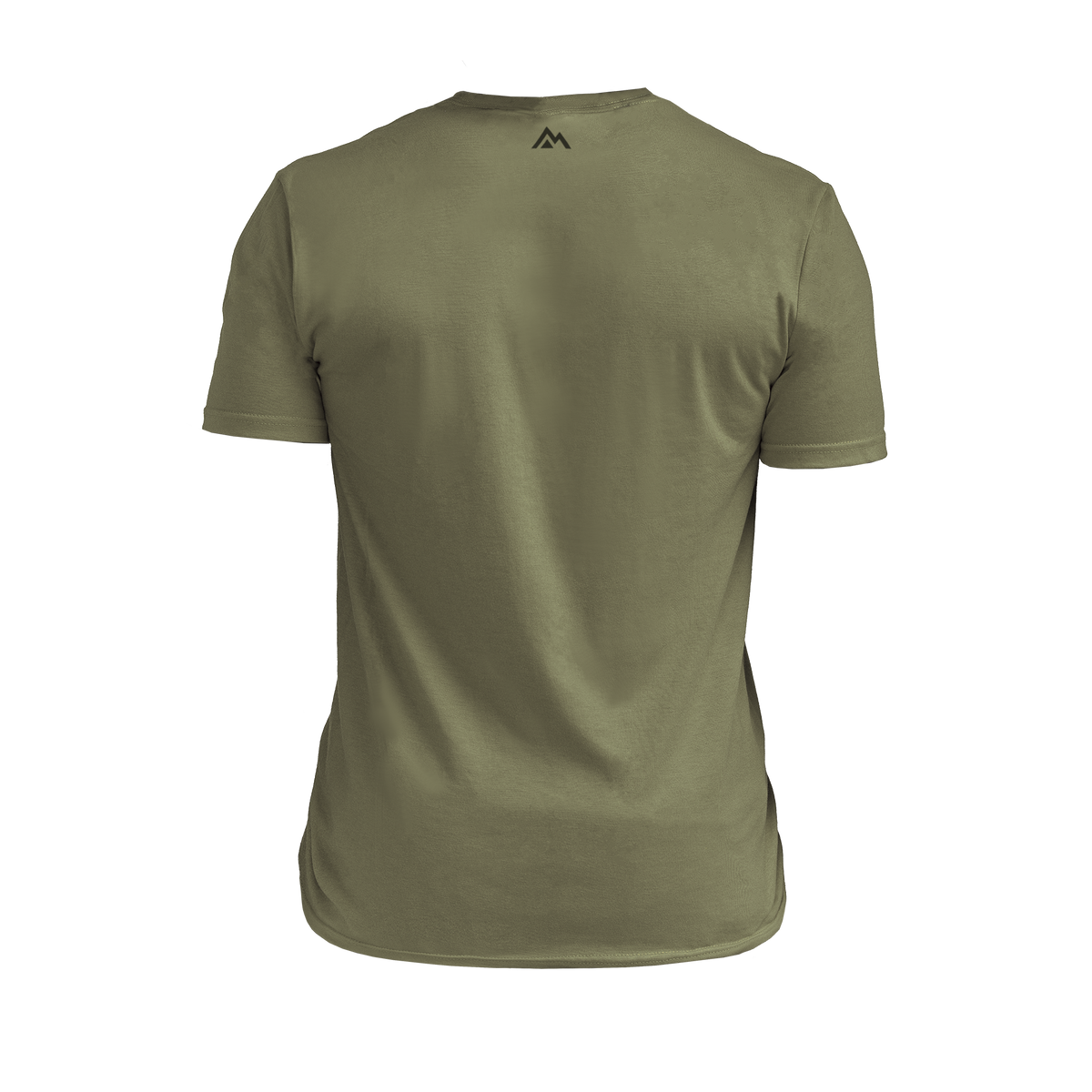 The REP Fitness Men's Daily Driver 2.0 Tri-Blend Crew T-Shirt in Heather Olive/Black back