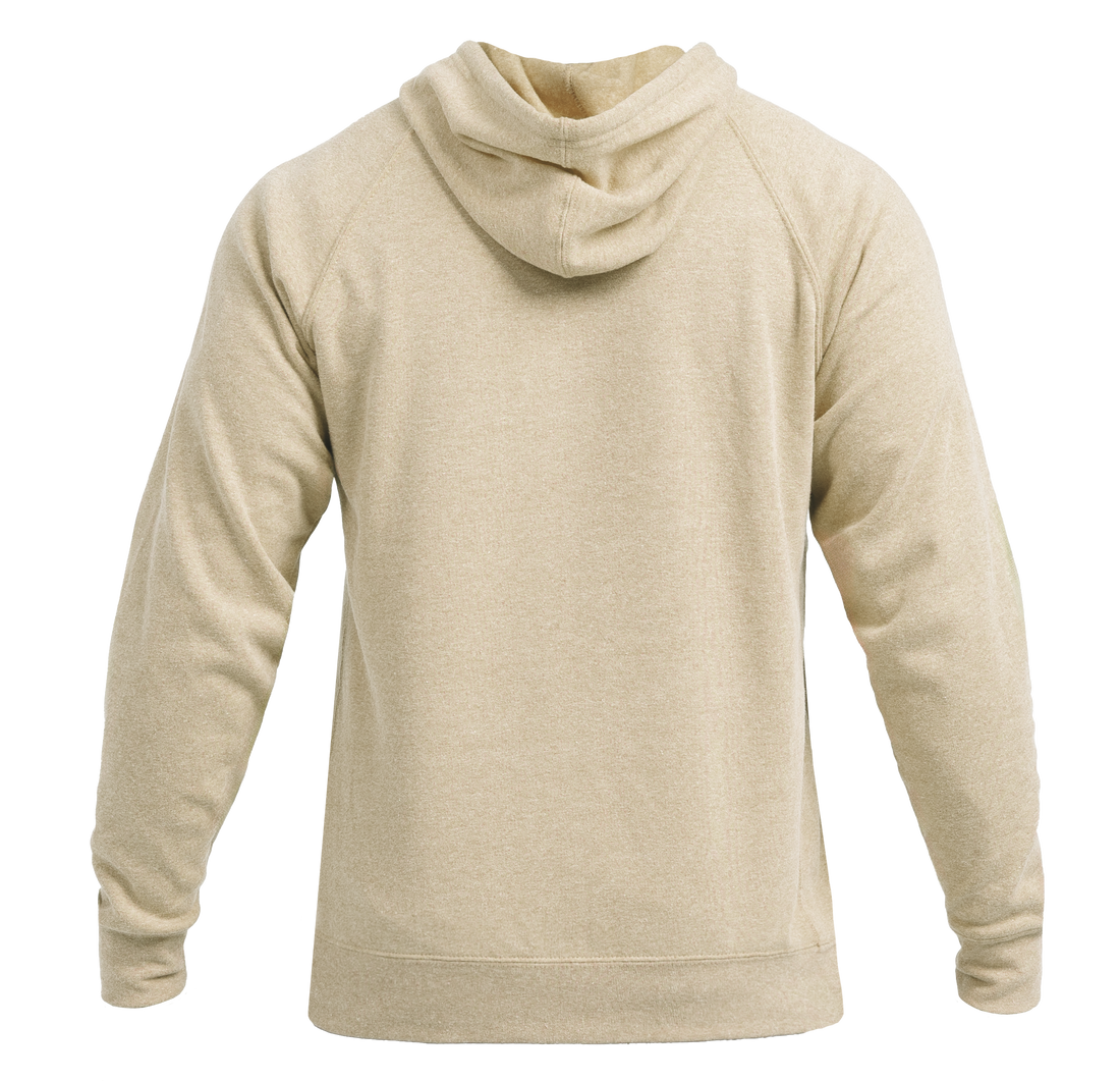 The REP Fitness Unisex Daily Driver 2.0 Pull Over Hoodie in Heather Stone/Black back