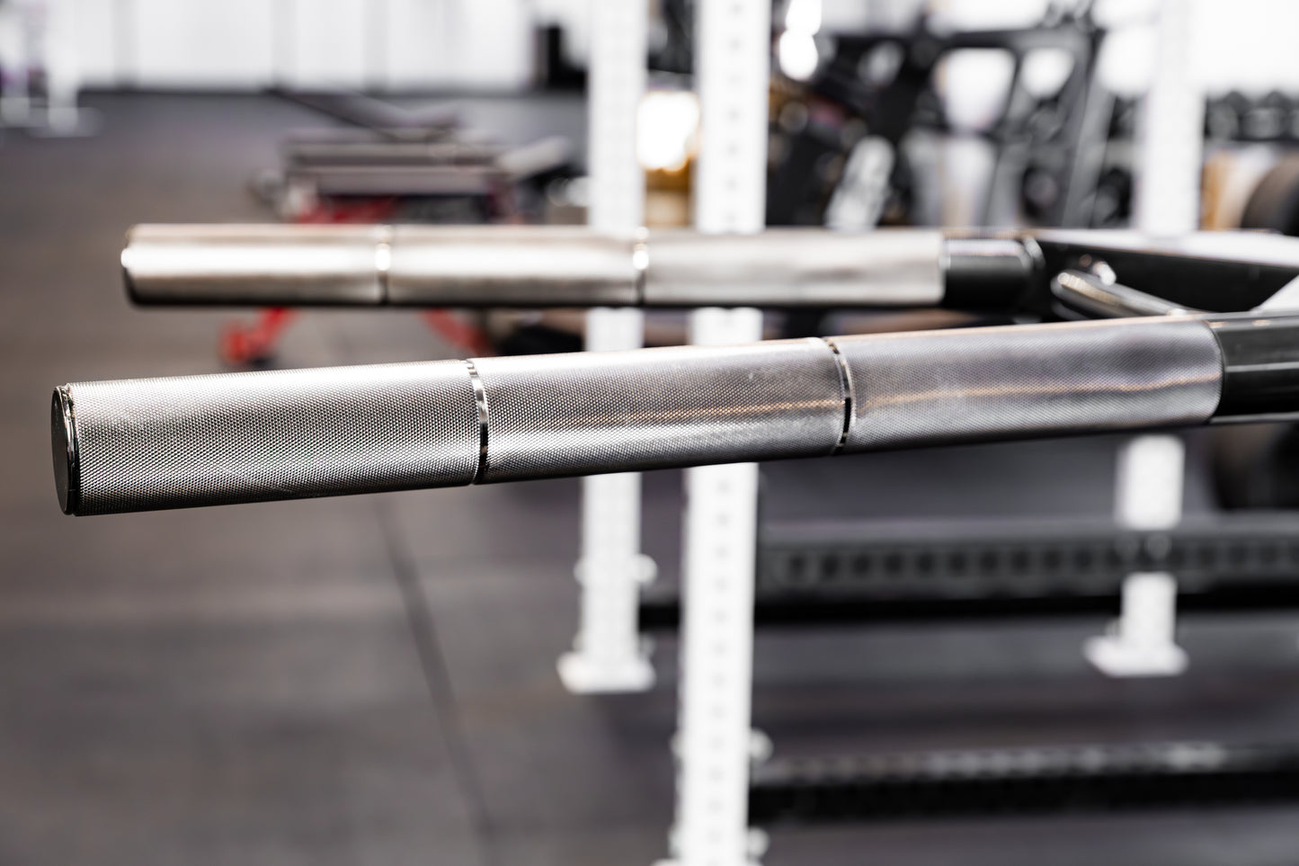 Close-up of the knurling on the REP Fitness Dip Attachment 2.0
