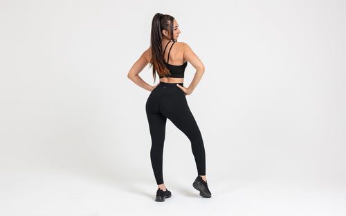 Women's Black Eos Tights Leggings Back