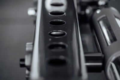 Close-up of Front Foot Extension Pair 2.0 holes on top 
