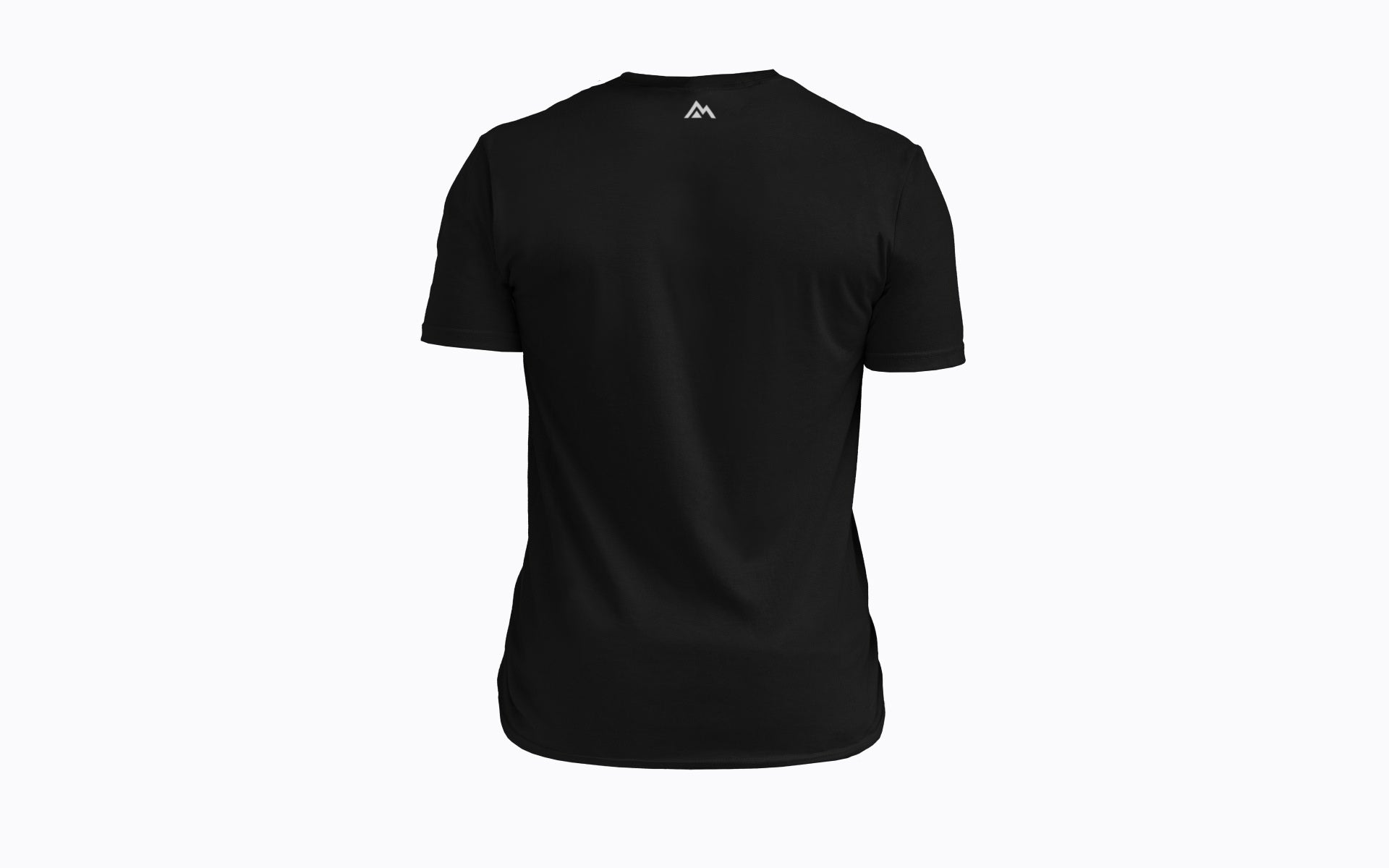 Back: REP's Glitch Tri-Blend Crew T-Shirt in Black with a White graphic