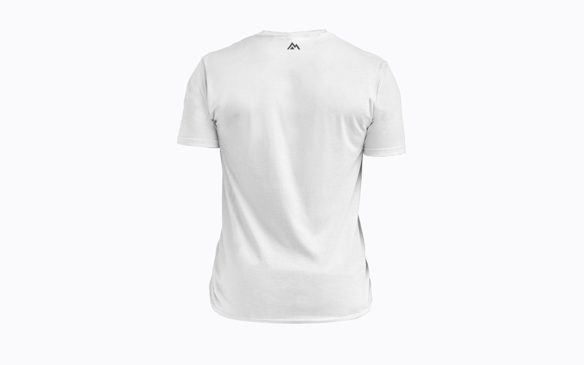 Back: REP's Glitch Tri-Blend Crew T-Shirt in White with a White graphic