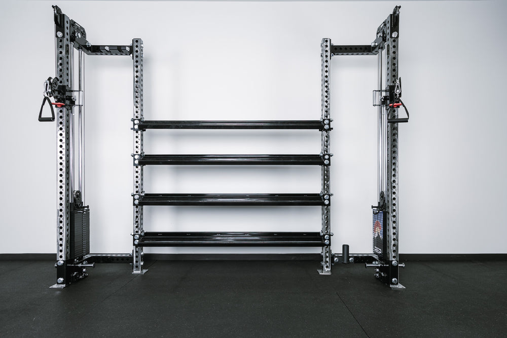 L-Shaped Crossmembers Used to create a functional trainer with storage