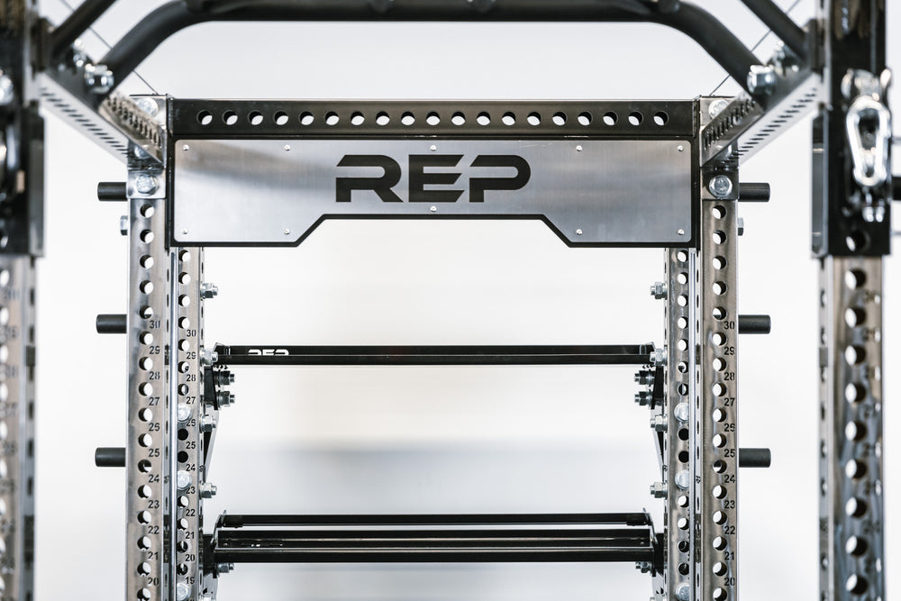 In-Rack Storage Showing the Flat Storage Shelf and Dumbbell Storage Shelf