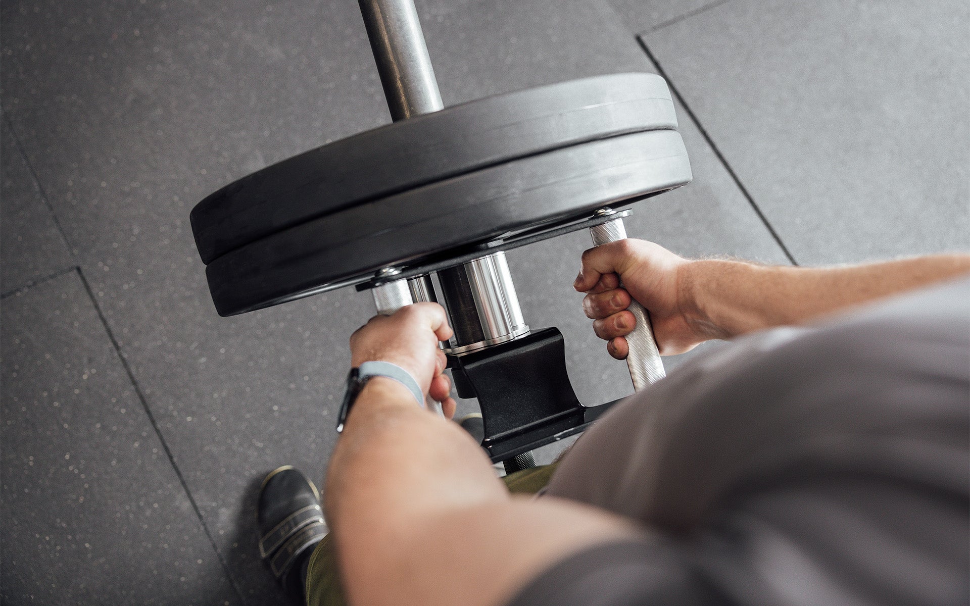 REP® x Kleva Built® Atlas™ Close-Grip Cable and Landmine Attachment