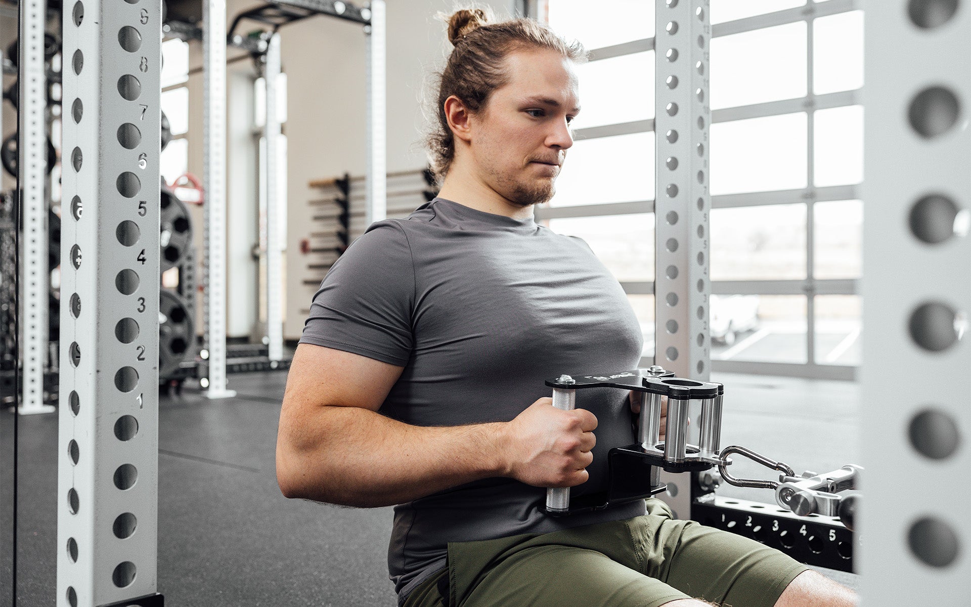 REP® x Kleva Built® Atlas™ Close-Grip Cable and Landmine Attachment