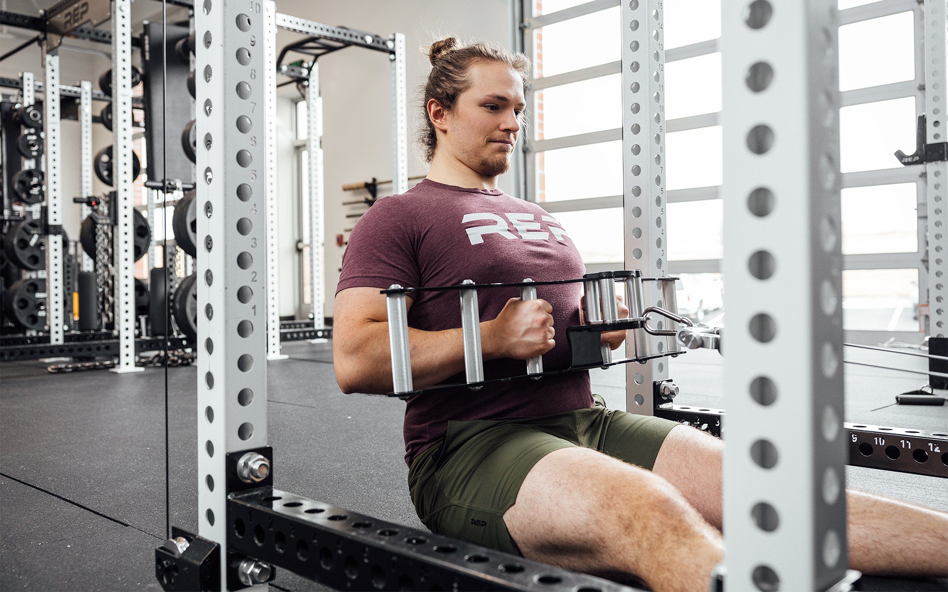 REP® x Kleva Built® Atlas™ Multi-Grip Cable and Landmine Attachment