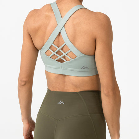 Women's Lattis Bra in  Aqua Gray