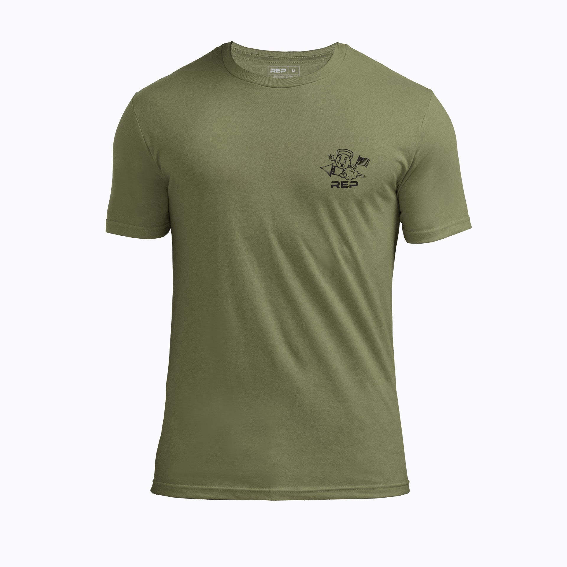 【未使用】#Divided States of Olive #Tシャツ #XL Men's Liberty Bell Tri-Blend Crew T-Shirt | REP Fitness