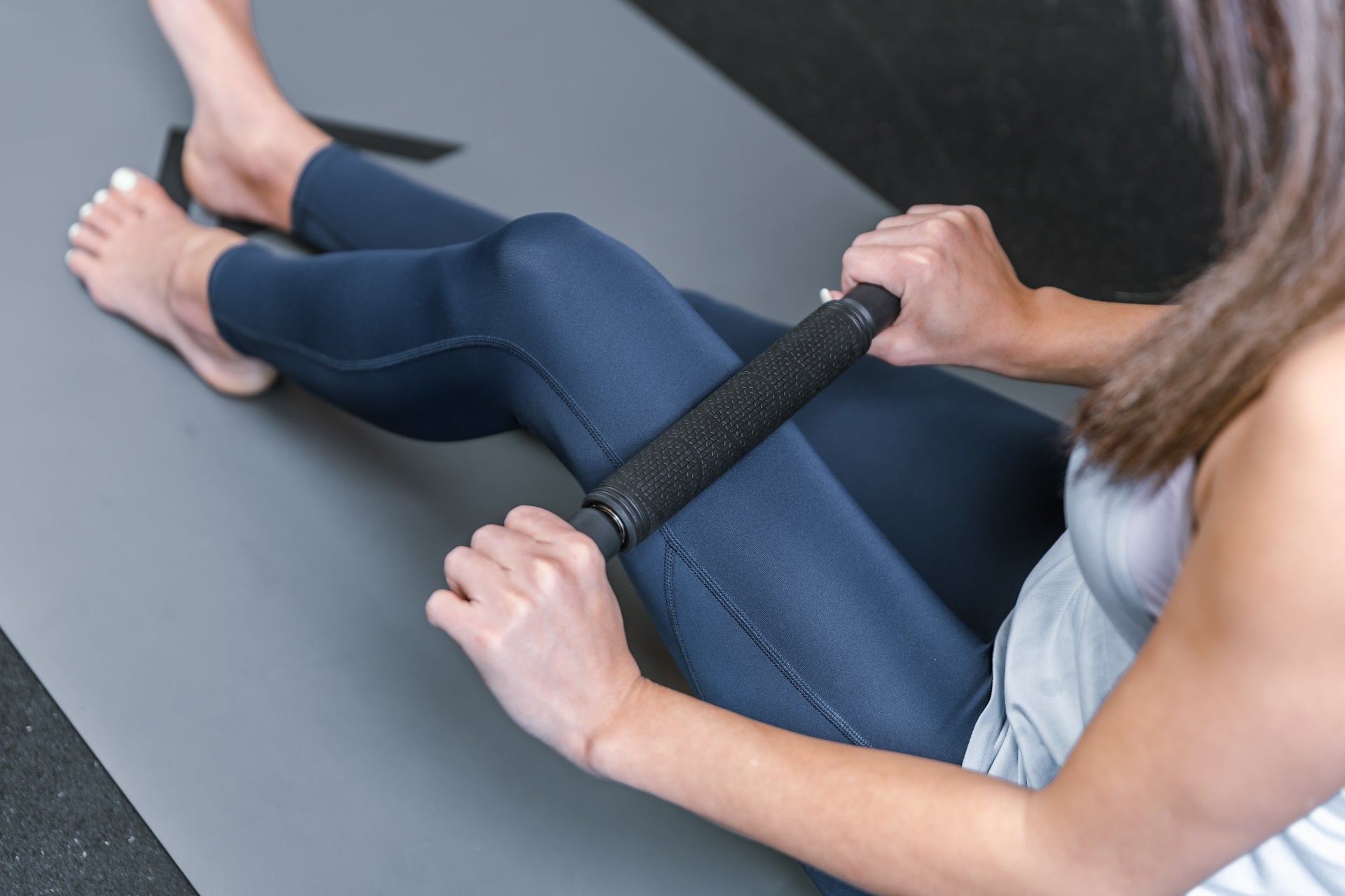 Massage Roller -  Being used to massage quad