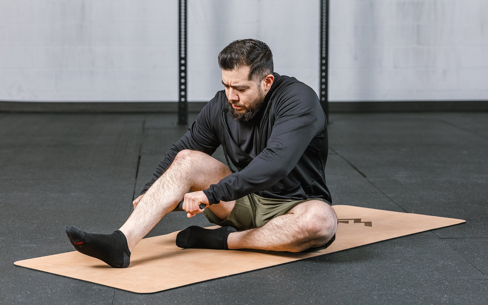 Massage Roller - Being Used to Massage Calf
