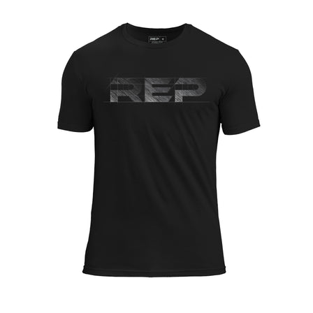 REP fitness blueprint Tri-Blend Crew t-shirt in Heather Black/White
