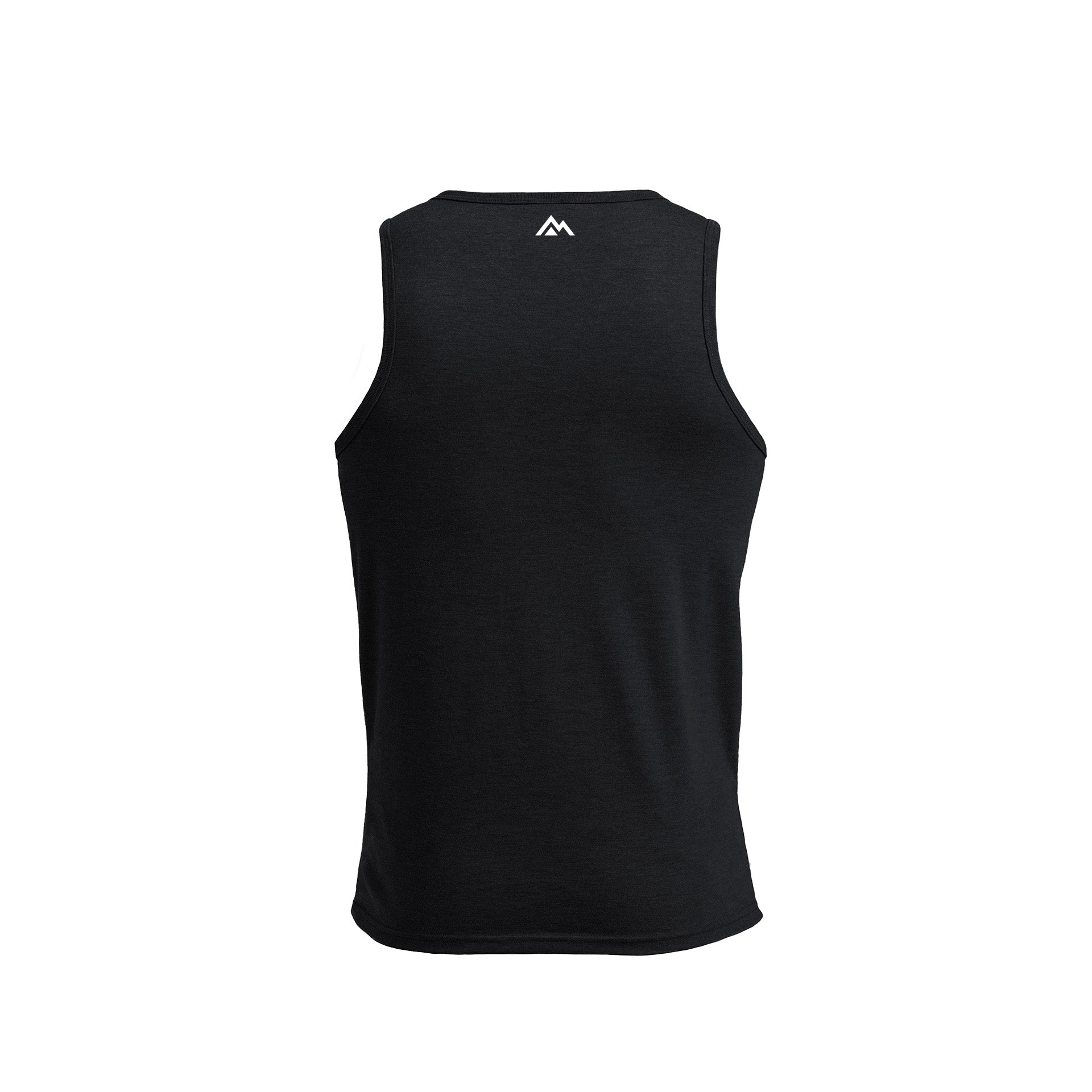 Men's Daily Driver Tri-Blend Tank in Heather Black - Back
